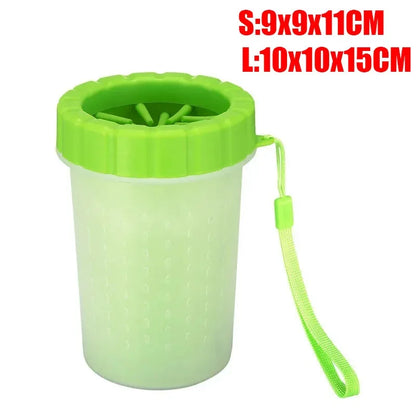 Dog Paw Cleaning Cup with Soft Silicone Brush - Pet Foot Washer for Dogs and Cats