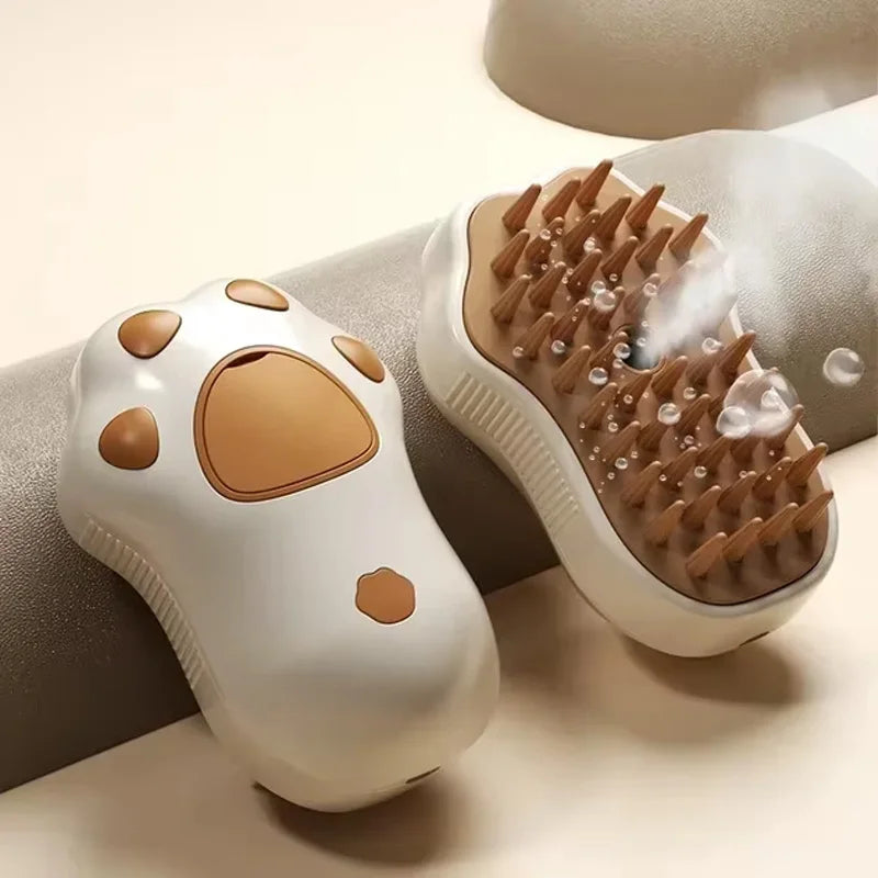 3-in-1 Pet Grooming Brush – Steam, Massage & Hair Removal