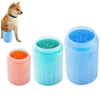 Dog Paw Cleaning Cup with Soft Silicone Brush - Pet Foot Washer for Dogs and Cats