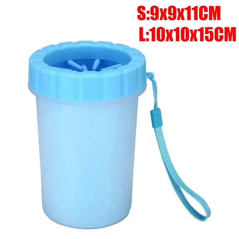 Dog Paw Cleaning Cup with Soft Silicone Brush - Pet Foot Washer for Dogs and Cats
