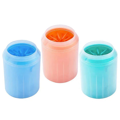 Dog Paw Cleaning Cup with Soft Silicone Brush - Pet Foot Washer for Dogs and Cats