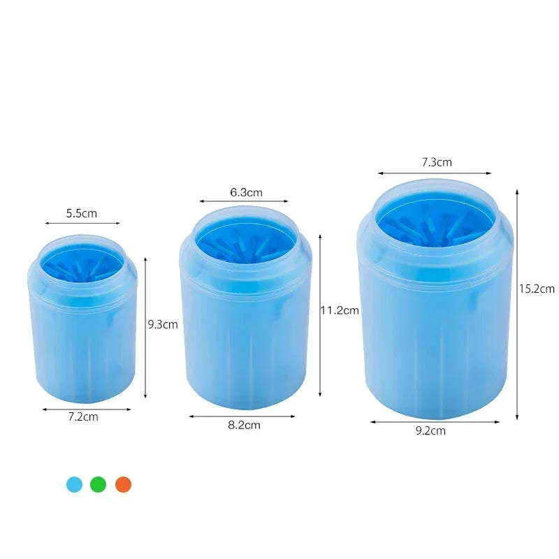 Dog Paw Cleaning Cup with Soft Silicone Brush - Pet Foot Washer for Dogs and Cats