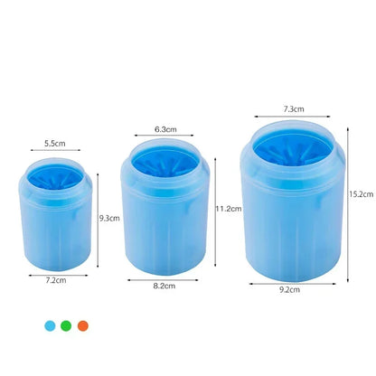 Dog Paw Cleaning Cup with Soft Silicone Brush - Pet Foot Washer for Dogs and Cats