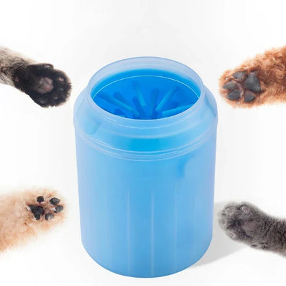 Dog Paw Cleaning Cup with Soft Silicone Brush - Pet Foot Washer for Dogs and Cats